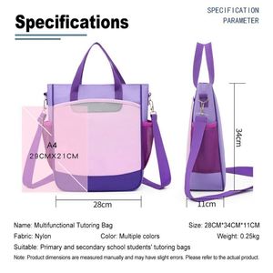 Custom logo Elementary School Student <b>Backpack</b> Shoulder Bag Waterproof Children's Tutoring Bag Promotional Kids Handbags - Product Image 4