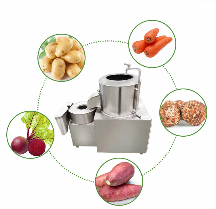 Potato Wash Cut Slice Peeler Cutter Industry Machine Electric Potato Peel Slicer and Cutter Chip