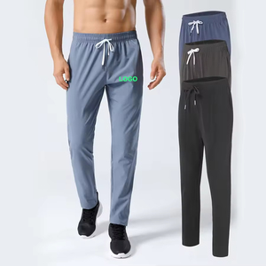Men Running Pants Summer Quick Dry Training Fitness Zip Pocket Pant Male Gym Sweatpants Athletic <b>Breathable</b> <b>Trousers</b> - Product Image 5