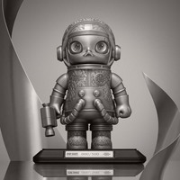 Коллекционная фигурка POPMART MEGA SPACE MOLLY 400% Royal Selangor, оригинальная аниме-фигурка из ПВХ, для декора дома, в закрытых коробках-сюрпризах