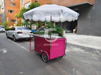 Chariot à glaces mobile personnalisé Etodevice, chariot de vente de gelato commercial avec roues