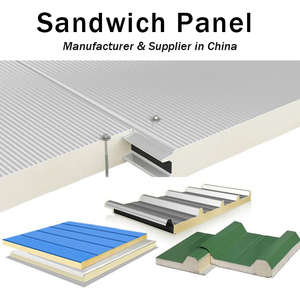 Venta al por mayor de acero inoxidable recubierto de metal corrugado aislado PIR PUR panel sándwich para <span class=keywords><strong>techo</strong></span> de pared y frío/<span class=keywords><strong>Precio</strong></span> de sala limpia - Product Image 5