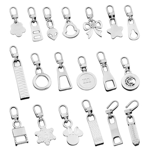 Portable Removable Zipper Head Slider Fixed Metal Zipper Puller <strong>Replacement</strong> for Easy <strong>Zip</strong> &amp; Unzip Zipper Sliders Spuller - Product Image 1