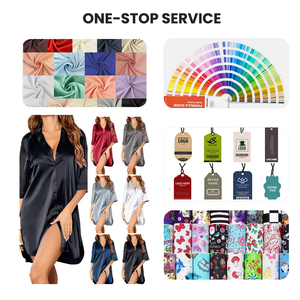 Pigiama <span class=keywords><strong>da</strong></span> Donna in Fibra di Bambù e Modal, <span class=keywords><strong>Camicia</strong></span> <span class=keywords><strong>da</strong></span> <span class=keywords><strong>Notte</strong></span> con <span class=keywords><strong>Bottoni</strong></span>, Abbigliamento Casual per Casa, Fornitura Diretta dalla Fabbrica - Product Image 3