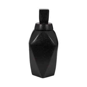 Vaso decorativo scultoreo in ceramica con coperchio per soggiorno, camera da letto, ufficio, scrivania, decorazione per la casa, pezzo d'accento. - Product Image 1
