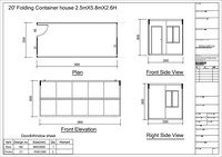DYCE3 Maison conteneur modulaire préfabriquée en acier multifonctionnelle Pack plat Porte de sécurité Bureau à domicile Villa Kiosque à café extérieur Bar