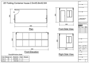 DYCE3 Casa Contenedor Prefabricada de Acero Modular Multifuncional de Paquete Plano con Puerta de Seguridad para Oficina en Casa Villa Quiosco de Café o Bar al Aire Libre - Product Image 6