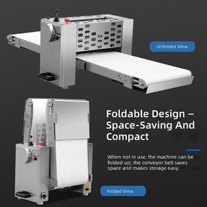 Machine à pétrir et à étaler la pâte à pain électrique professionnelle réversible, équipement de boulangerie d'<span class=keywords><strong>occasion</strong></span> pour la fabrication de laminés/laminoirs - Product Image 3