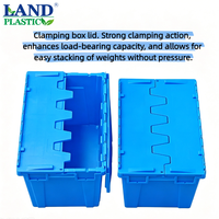 Conteneur à fruits de mer robuste, empilable, perforé, écologique, avec insert incliné, boîte de rangement en plastique respirant pour crabes et homards
