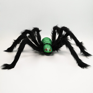 Juguete de araña de espalda roja esponjosa de 75cm personalizado, relleno de algodón PP de peluche de insecto de Halloween supersuave - Product Image 5