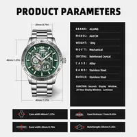 Jam Tangan Pria AILANG 8130 Baru, Jam Tangan Mekanik Otomatis Tahan Air, Jam Tangan Sport Mewah Bermerek Teratas dari Baja Anti Karat, Reloj