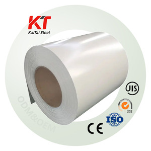 Bobina de Acero Laminado en Frío con Recubrimiento de Color <span class=keywords><strong>PPGI</strong></span> DX52D S300 Z41-Z60, RAL 9016 Gris Brillante Arrugado, Certificado JIS SASO, Recubrimiento de PVC AISI - Product Image 1