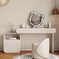 Meubles de maison en bois coiffeuse simple moderne avec armoire d'angle rétractable ensemble de coiffeuse coiffeuse