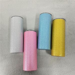 Gobelet isotherme 20 oz à surface rugueuse, effet pailleté, pour sublimation, avec poudre de paillettes - Product Image 1