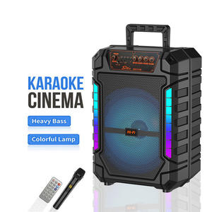 ลำโพงคาราโอเกะแบบพกพา ZQS12158 ระบบเสียงไฮไฟบลูทูธพร้อมซับวูฟเฟอร์ สำหรับใช้ในบ้าน ระดับมืออาชีพ ไร้สาย พร้อมไมโครโฟนและขาตั้ง - Product Image 1