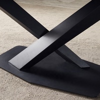 Pieds de table en forme de X Pieds de table modernes en fonte Table à manger en métal Pieds de meubles Lgs