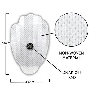 Elettrodi di ricambio grandi premium per apparecchi TENS/<span class=keywords><strong>EMS</strong></span>, riutilizzabili 25 volte, certificati CE - Product Image 1