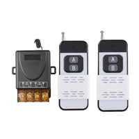 Interruptor de Control Remoto Inalámbrico de 433 MHz, Receptor de Relé de 1 Canal y 30A AC220V, Transmisor de Código Fijo para Puerta de Garaje, Motor, Luz, Encendido/Apagado
