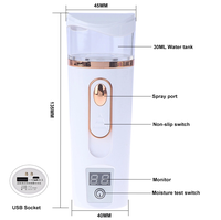 OEM portátil LED nebulizador cuerpo facial vaporizador ABS iónico 30ml Nano rociador de niebla para la belleza uso doméstico alimentado por batería