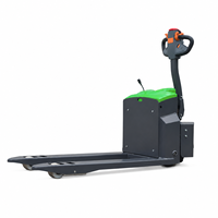 Chariot élévateur à palettes électrique de 1,5 tonne avec roues en caoutchouc, alimenté par batterie, pour la manutention en entrepôt