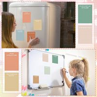 Blocs-notes adhésifs colorés, suggestion psychologique positive, haute viscosité, bloc-notes de bureau pour étudiants, promotion en gros