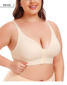 Soutien-gorge ouvert sur le devant soutien-gorge sans fil pour femmes soutien-gorge grande taille à <span class=keywords><strong>gros</strong></span> seins pour femmes 6XL - Product Image 5