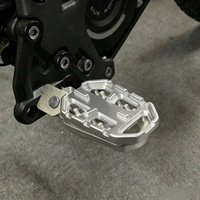 Repose-pieds larges Light Bee LBX/S à fixation par pince, paire, en aluminium CNC antidérapant pour moto électrique tout-terrain Surron