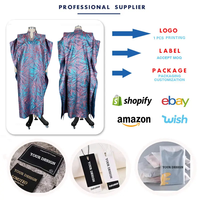 Robes africaines grande taille pour femmes S10769, vêtements avec strass et perles, col en V, longue robe kaftan, robes boubou africaines pour femmes