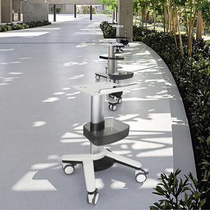 Carrello d'emergenza professionale in lega di alluminio per ospedale, con ripiano per defibrillatore, durevole e leggero, per uso clinico - Product Image 6