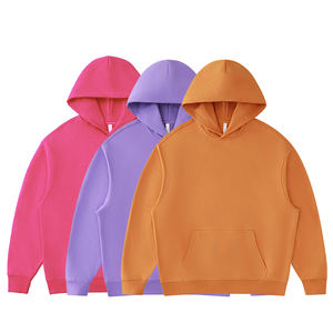 450G CVCヘビーウェイトオーバーサイズフレンチテリー環境に優しいフード付きパーカー（紐なしプルオーバー、カスタムロゴ、ドロップショルダー、ギフト）卸売 - Product Image 4