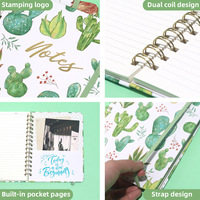 Nuevo Producto con Alto Valor Estético y Tapa Dura, Libreta Personalizable con Logotipo A5, con Correa y Espiral, para Oficina y Uso Diario