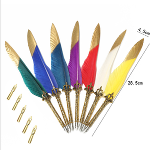 Juego de bolígrafos de tinta de pluma para mujer, set de regalo de lujo de negocios, color dorado y plateado, 5 puntas, diferentes paquetes, 2022 - Product Image 5