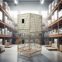 Conteneur métallique en fil de fer, cage à palettes, boîte, préforme en PET durable galvanisée à chaud