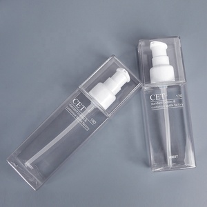 Flaconi di Lusso per Cosmetici e Cura della Pelle, Quadrati in PETG, Confezioni per Lozioni da 30, 100, 150 <span class=keywords><strong>ml</strong></span> con Pompa e Coperchio - Product Image 3