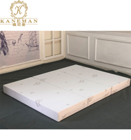 Colchón Plegable Tri Colchón Plegable para Camping Rollo Embalaje Futón Cama de Piso Fino Colchón con Cubierta Extraíble