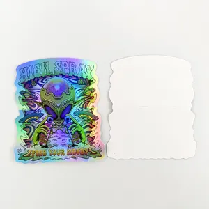 Pegatina adhesiva de impresión UV troquelada impermeable con código QR, calcomanía de código de barras, pegatina de promoción de regalo, Parte posterior dividida - Product Image 6