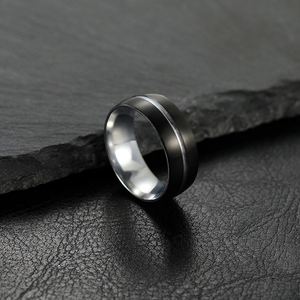 Anillos de Boda de Carburo de Tungsteno para Mujer y Hombre, Anillos de Acero Inoxidable de 8 mm de Ancho para Hombre y Mujer, Anillos de Boda para Hombre que Nunca se Desvanecen - Product Image 6
