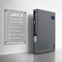 Batería JAKX LiFePO4 51.2V 48V 410Ah 200Ah 100Ah 21kWh 10kWh 5kWh, Sistema de Almacenamiento de Energía Solar BESS ESS, Paquete de Baterías para el Hogar