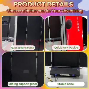 Hot-bán New đúp sieded Màn hình 3 có thể gập lại tri gấp trong nhà/ngoài trời màn hình Poster p1.86/P2/p2.5/P3 cho quảng cáo Mall - Product Image 4