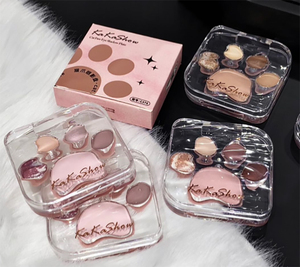 พาเลทอายแช<span class=keywords><strong>โด</strong></span>ว์รูปอุ้งเท้าแมว เนื้อซาติน/แมตต์ ผงเนียนละเอียด ติดทนนาน สไตล์เกาหลี สีสันสดชัด ใช้ได้กับใต้ตา ปราศจากการทดลองกับสัตว์ - Product Image 6