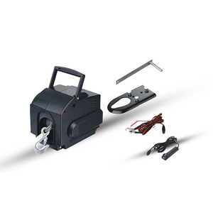 Cabrestante Eléctrico de 12 V con Cable de Acero y Montaje Atornillado, con Control Remoto por Cable para Uso en Barcos y Remolques - Product Image 1