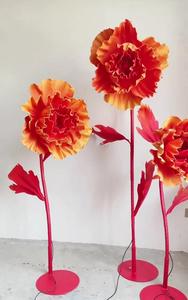 Apertura y cierre automático personalizado, flor gigante, fiesta, boda, decoración hecha a mano, EVA, proveedor de flores gigantes, venta al por mayor - Product Image 6