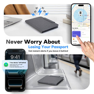 Portefeuille intelligent MiLi double système avec suivi <span class=keywords><strong>GPS</strong></span>, blocage RFID et chargement sans fil, compatible <span class=keywords><strong>Google</strong></span>, en temps réel, en plastique - Product Image 4