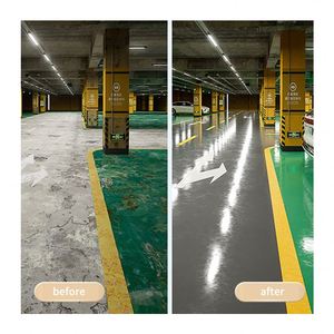 Kintop Self-Leveling 100% Solid Epoxy <b>Floor</b> Paint Liquid Appearance Concrete <b>Floors</b> Garage Warehouse Office Spray Brush - Product Image 4