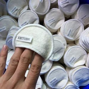 Bamboevezel Vinger Invoegen Make-Up Remover Pads Herbruikbare Wasbare Bamboe Katoenen Vingerwieg Pads Gezichtsreinigende Sponzen - Product Image 6