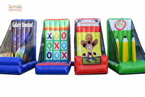 JOYRISE JG-25 Combo <span class=keywords><strong>de</strong></span> <span class=keywords><strong>jeux</strong></span> gonflables multi-usages 4-en-1 d'extérieur 2,5m x 2,5m portable pour carnaval, camping et journées <span class=keywords><strong>de</strong></span> plaisir en famille - Product Image 2