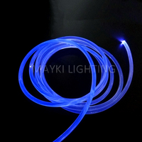 Piscine Led Périmètre Éclairage Fibre Optique Côté Bord Lumière Solide Côté Lueur Fibre Optique Câble avec Couvercle en PVC pour la Décoration Extérieure