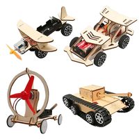 Système orbital rotatif, soleil, modèle en bois, sciences, arts, artisanat, kit de voiture, télécommande, quatre roues, jouet STEM, ensembles de bricolage pour enfants