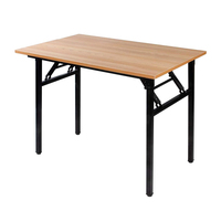 Bureau d'étude pliable YODA 120x60cm avec plateau en bois et pieds en métal pour le bureau à domicile