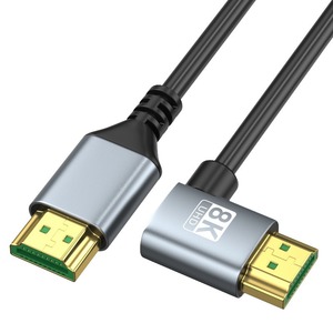 Cable <span class=keywords><strong>HDMI2</strong></span> Versión 1 de Grado de Ingeniería, Directo de Fábrica, Conexión de Datos HD para Televisor 8K, Cable Plano con Conector en Ángulo Izquierdo y Derecho para Puerto - Product Image 5